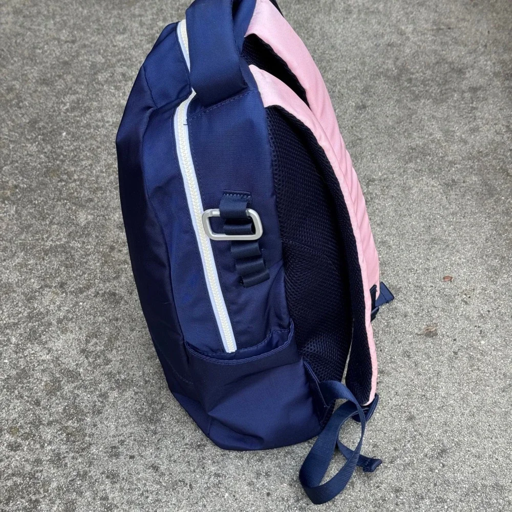 Vineyard Vines Target Navy Blue Pink Backpack School Travel Bag Padded Straps